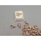 10mm Lobster / Parrot clasp, rose gold colour, alloy