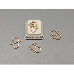 Clasp, S - Joiner, 11mm, 18ct gold plate