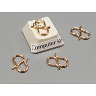 Clasp, S - Joiner, 11mm, 18ct gold plate