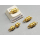 Barrel Clasp, medium, gold plate