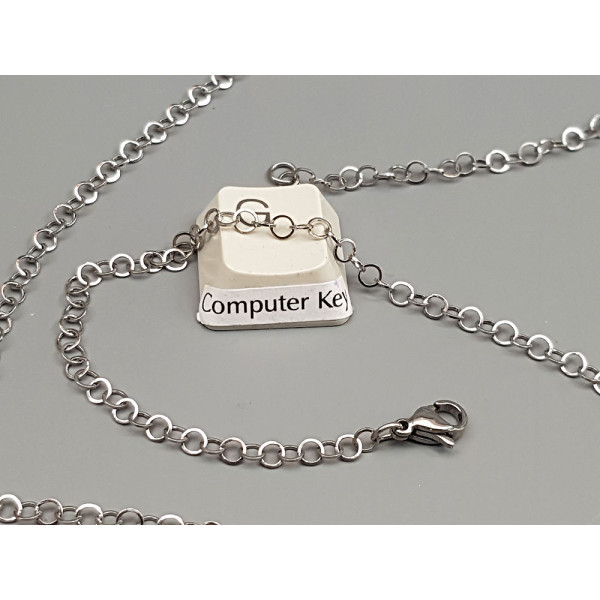 304 Stainless Steel Fine Rolo Chain Necklace, with Lobster Clasp, 45cm, each