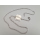 304 Stainless Steel Fine Rolo Chain Necklace, with Lobster Clasp, 45cm, each