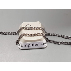 Chain by the metre, fine Curb link, brass w/soldered links, shiny gunmetal black