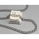 Chain by the metre, 3x4.0mm curb chain, brass chain with soldered links, gunmetal black plate