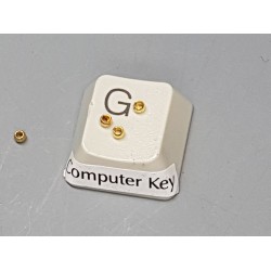 Crimp Bead, 2mm, Stainless Steel, golden, per 50
