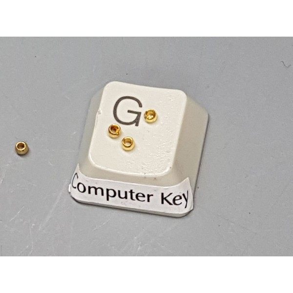 Crimp Bead, 2mm, Stainless Steel, golden, per 50