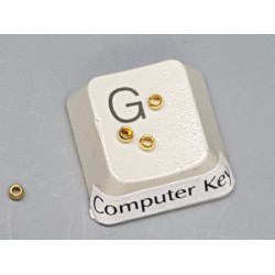 Crimp Bead, 2mm, Stainless Steel, golden, per 50