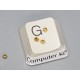 Crimp Bead, 2mm, Stainless Steel, golden, per 50