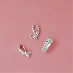 Fancy Bail, 14x6mm, silver colour