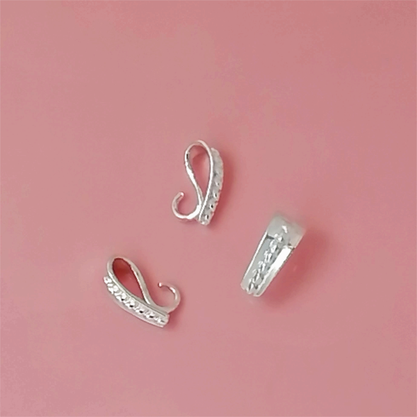 Fancy Bail, 14x6mm, silver colour