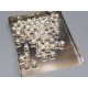 Charm, Bell, 7.5mm, silver plate, each