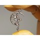 Medium Fairy Charm, ant silver plate, 25mm