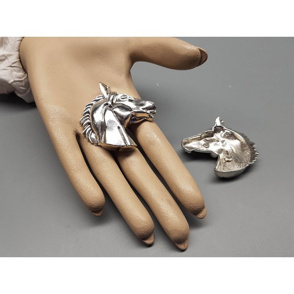Big Horse Head pendant, flat piece for craft or jewellery making