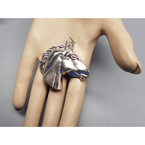 Big Horse Head pendant, flat piece for craft or jewellery making