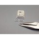 Peanut Bail, 8-shape Quick Link joiner, silver plate, 8mm, bag of 50