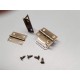 Hinge, 4 Holes with 4 screws, Antique Bronze 15x24mm