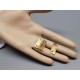 Hinge, 4 Holes with 4 screws, Brass, 18x25mm