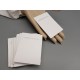 Card Tag, multipurpose Pendant / earring, printed STAINLESS STEEL, 85x60mm, bag of 50