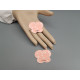 Card Tag, earring display, 40x50mm, pink printed cardboard butterfly shape; per 50