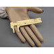 Vernier caliper 80mm solid brass measuring gauge with inches and mm