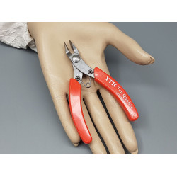 Stainless Steel Flush Cutter Shear, Red, 11cm