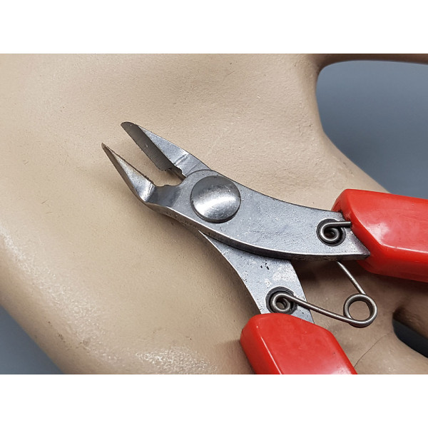 Stainless Steel Flush Cutter Shear, Red, 11cm