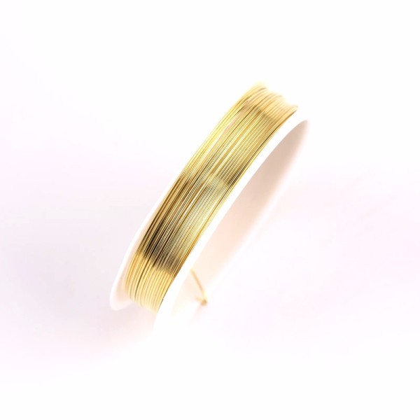Craft Wire: Gold coloured Copper Wire,1.0mm strand