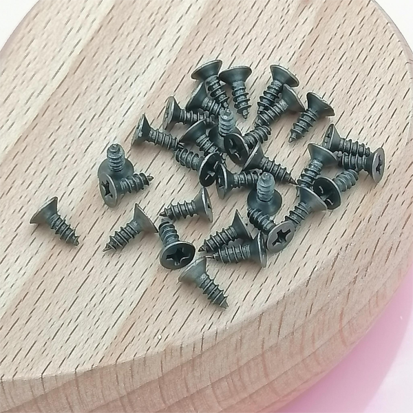 Tiny Screw, Antique Bronze, per 5