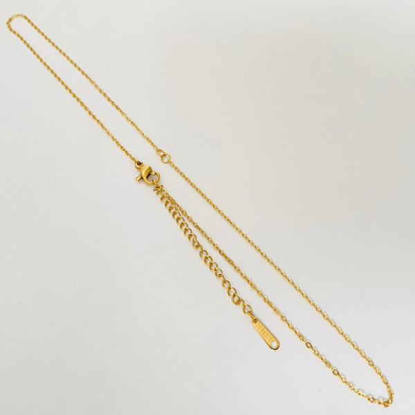 Long Lasting 18k stainless steel fine cable chain, 16 inch with lobster clasp, each