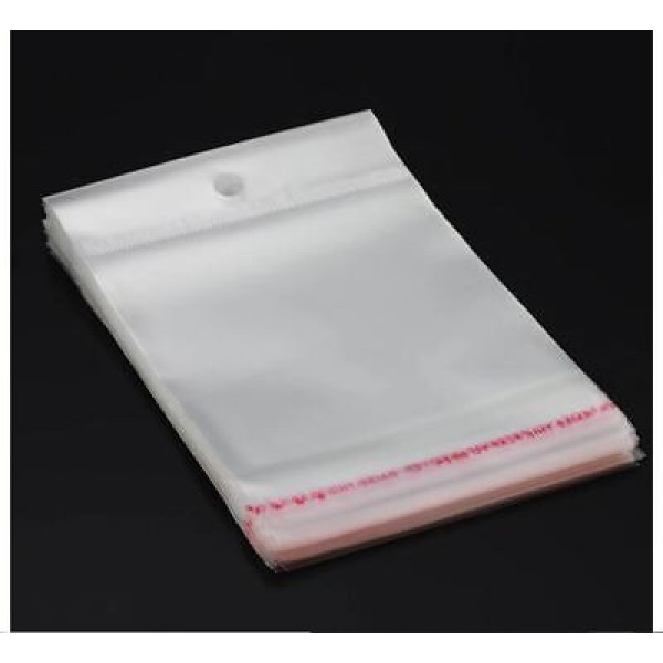 Cellophane hang-sell bag, 175x185mm, bag of 50