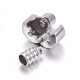Stainless Steel European Barrel Clasp, 22x10mm