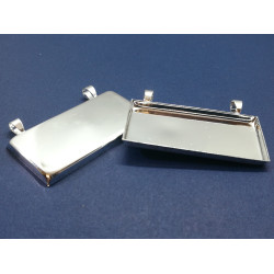END OF LINE, BUY ONE GET ONE FREE, SECONDS 50x25 oblong setting, silver plate