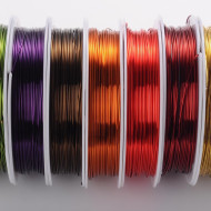 Copper Craft / Jewellery Wire: 0.6mm x 6M, various colours