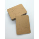 Card Tag, Pendant / earring, 70x50mm, natural cardboard colour; per 50