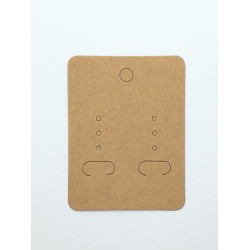 Card Tag, Pendant / earring, 70x50mm, natural cardboard colour; per 50