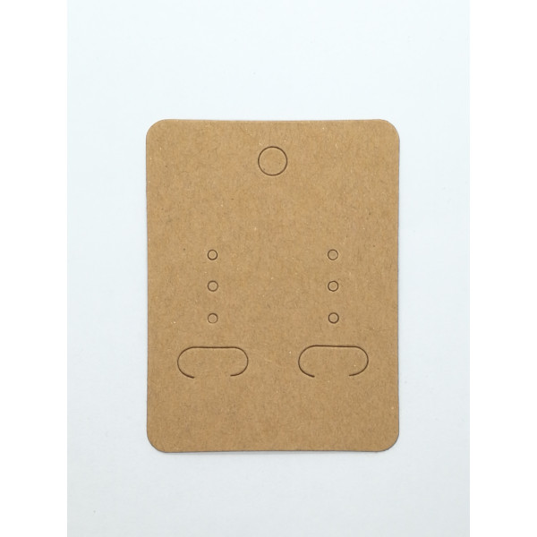 Card Tag, Pendant / earring, 70x50mm, natural cardboard colour; per 50