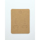 Card Tag, Pendant / earring, 70x50mm, natural cardboard colour; per 50