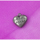 Pendant, Charm, heart with Mother theme, 316 stainless Steel