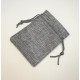 Bag, Burlap Pouches, Grey, 9x7cm, per 10