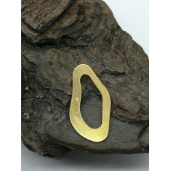 Artistic shaped raw Brass 'loop'