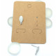 Post, Flat 12x6 mm Oval Pad with hole, Stainless Steel, per pair