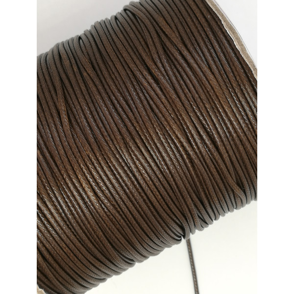 Polished Poly Cord, Chocolate Brown, 1.5mm, by 5 metres