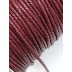 Polished Poly Cord, Wine, 1.5mm, by 5 metre
