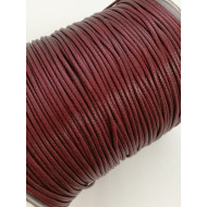 Polished Poly Cord, Wine, 1.5mm, by 5 metre