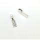 SPECIAL: Bail with large loop, Rectangle Antique Silver, 26mm x 8mm