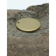 18mm Flat Brass Stamping disc with one hole