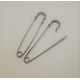 Kilt Pin style Brooch, 80mm long, Platinum