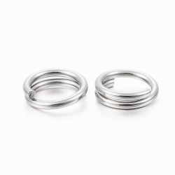 Split Rings, 4mm, Stainless Steel, per 100