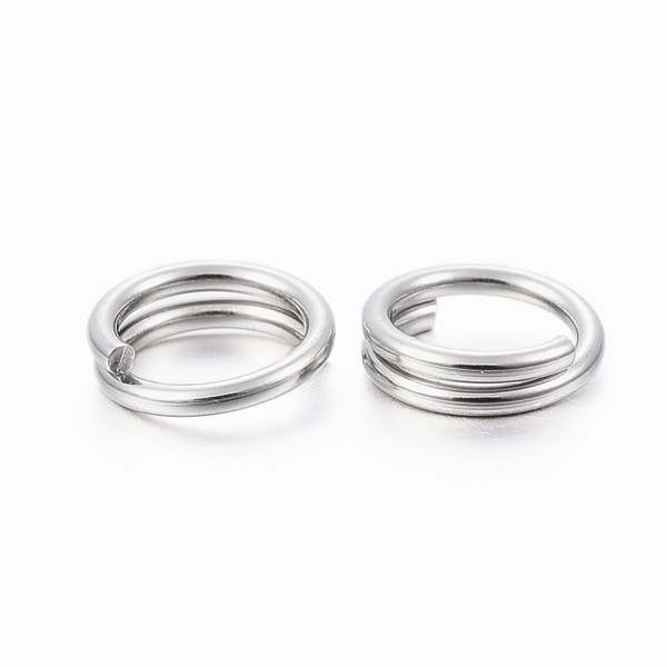 Split Rings, 4mm, Stainless Steel, per 100