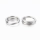 Split Rings, 4mm, Stainless Steel, per 100
